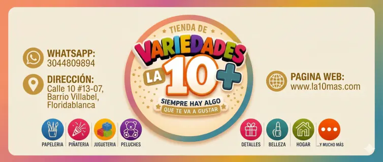 Logo Tienda de variedades la 10+