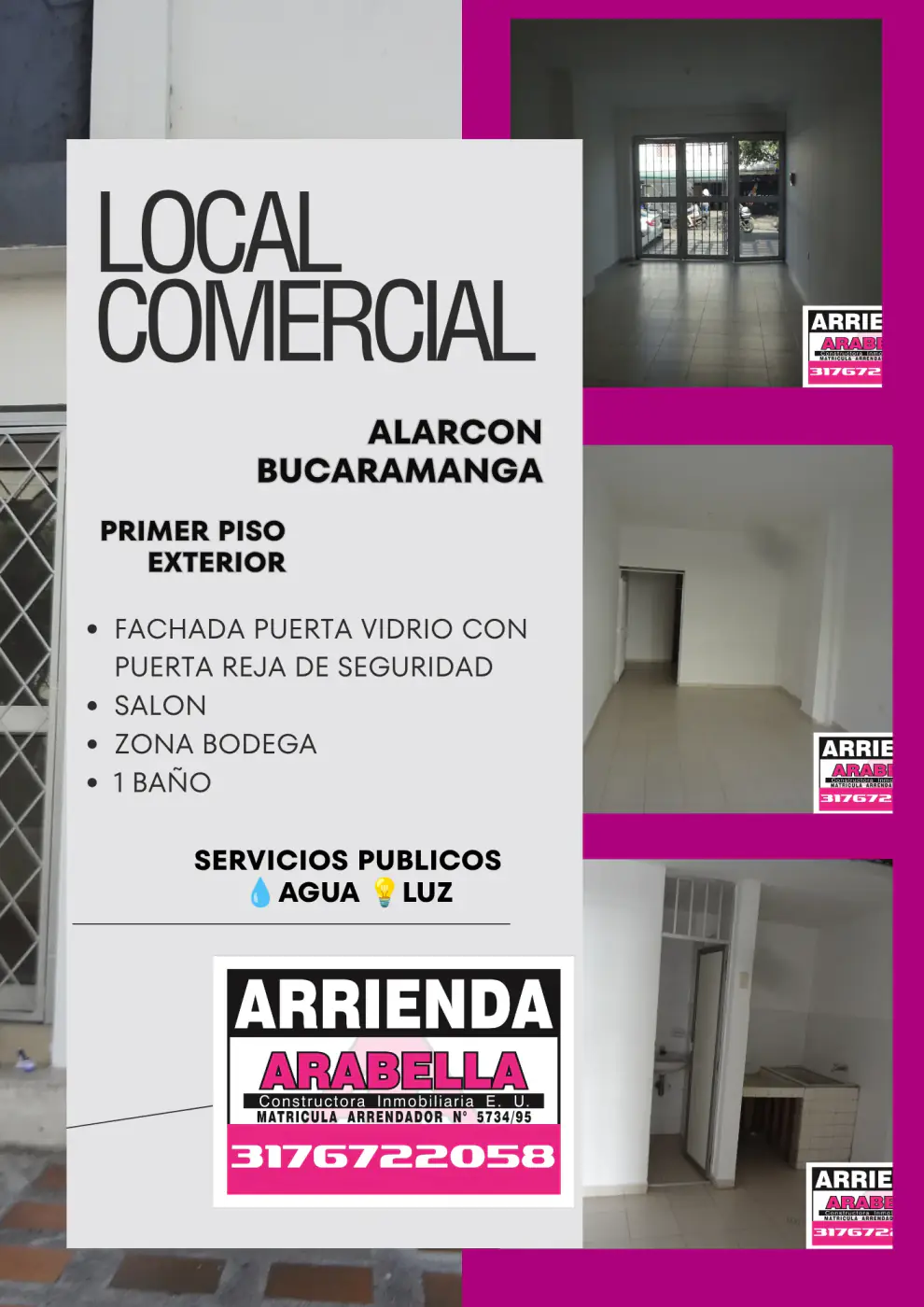 LOCAL COMERCIAL barrio ALARCON BUCARAMANGA - imagen de producto